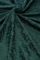 ポリエステルジャガード　芍薬 - グリーン3288 - ウインドウを閉じる