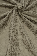 ポリエステルジャガード　芍薬 - グリーン3290 - ウインドウを閉じる