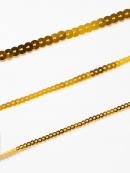 スパンコールテープ平丸 - ゴールド01　6mm　30M乱巻き