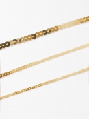 スパンコールテープ平丸 - ゴールド02　3mm　30M乱巻き