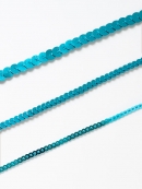 スパンコールテープ平丸 - ブルー01　6mm　30M乱巻き