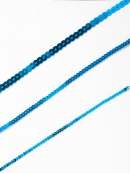 スパンコールテープ平丸 - ブルー02　6mm　30M乱巻き