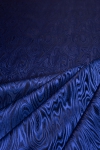 アウトレット　切り売り商品 ポリエステルジャガード　モアレード-ブルー2098 長さ1.1m 1459