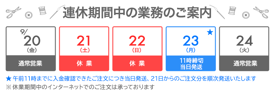 休業について